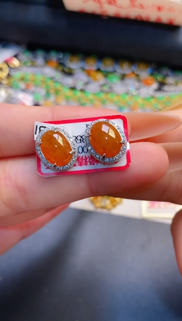 银S925镶嵌戒指翡翠天然