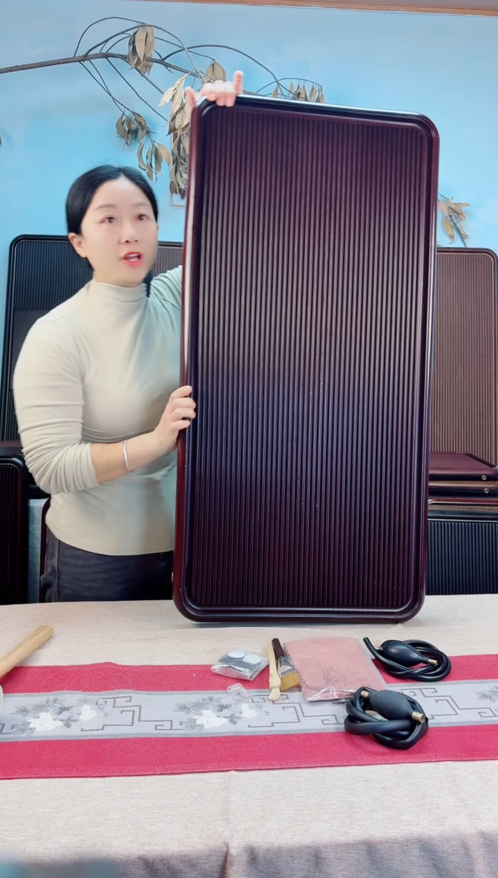 千川红色茶盘100*50*5