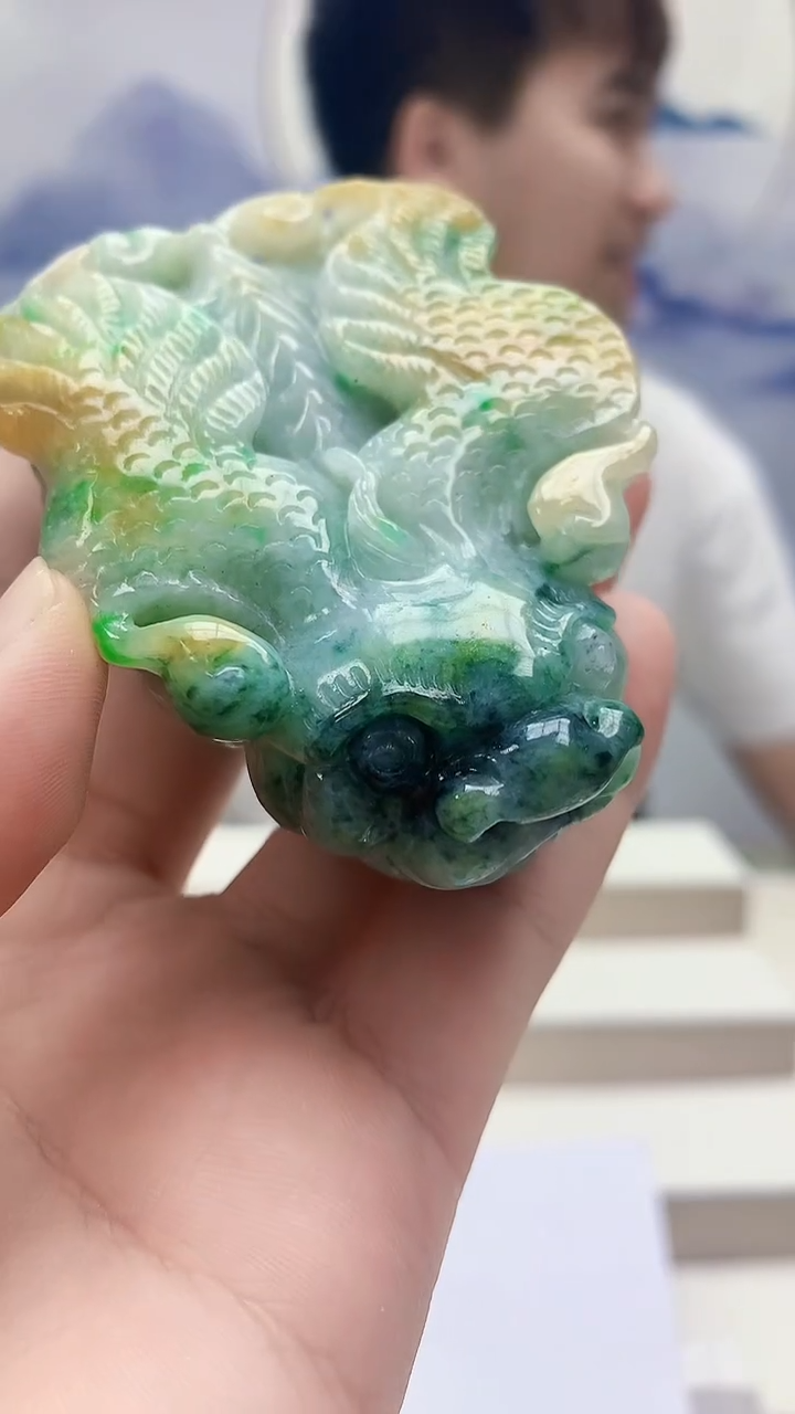 未镶嵌定制翡翠4868bb-毛货挂件38