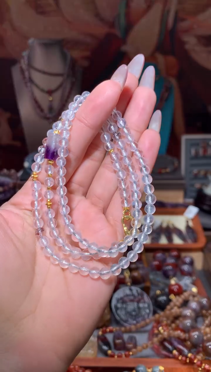 未镶嵌珠宝半成品水晶蓝针万能链多样性发其1