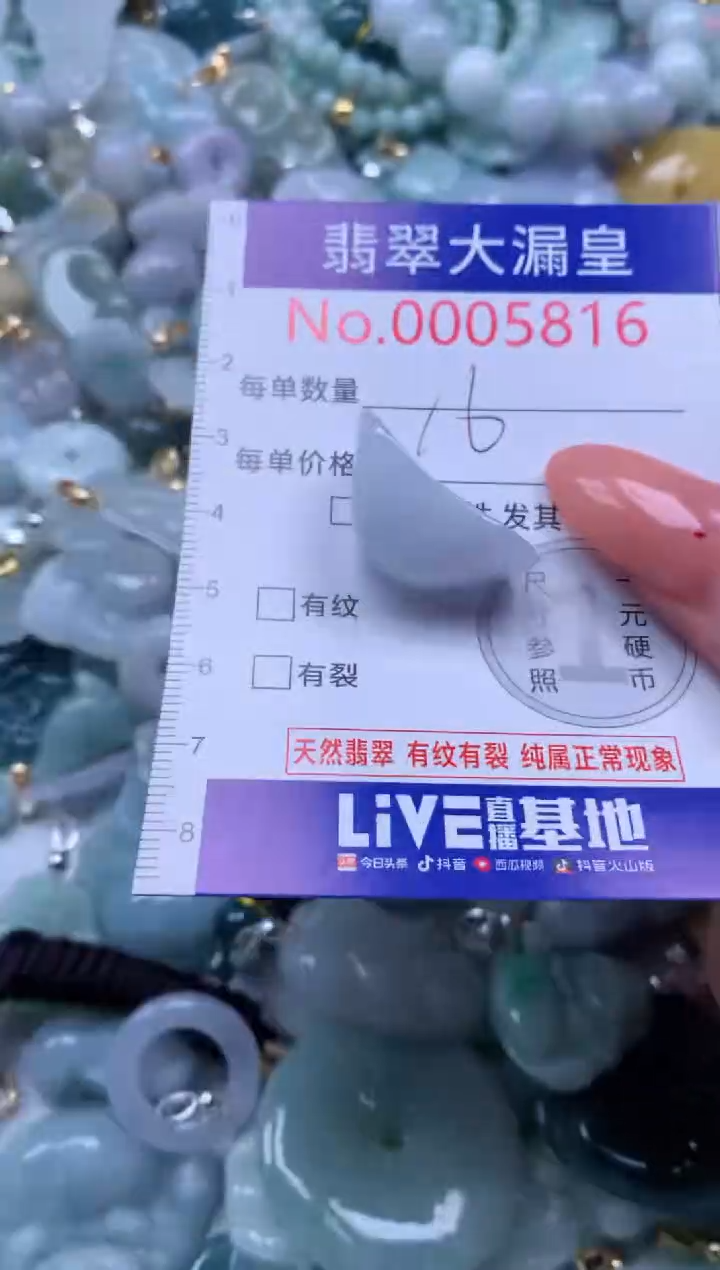翡翠未镶嵌吊坠(不含链)816