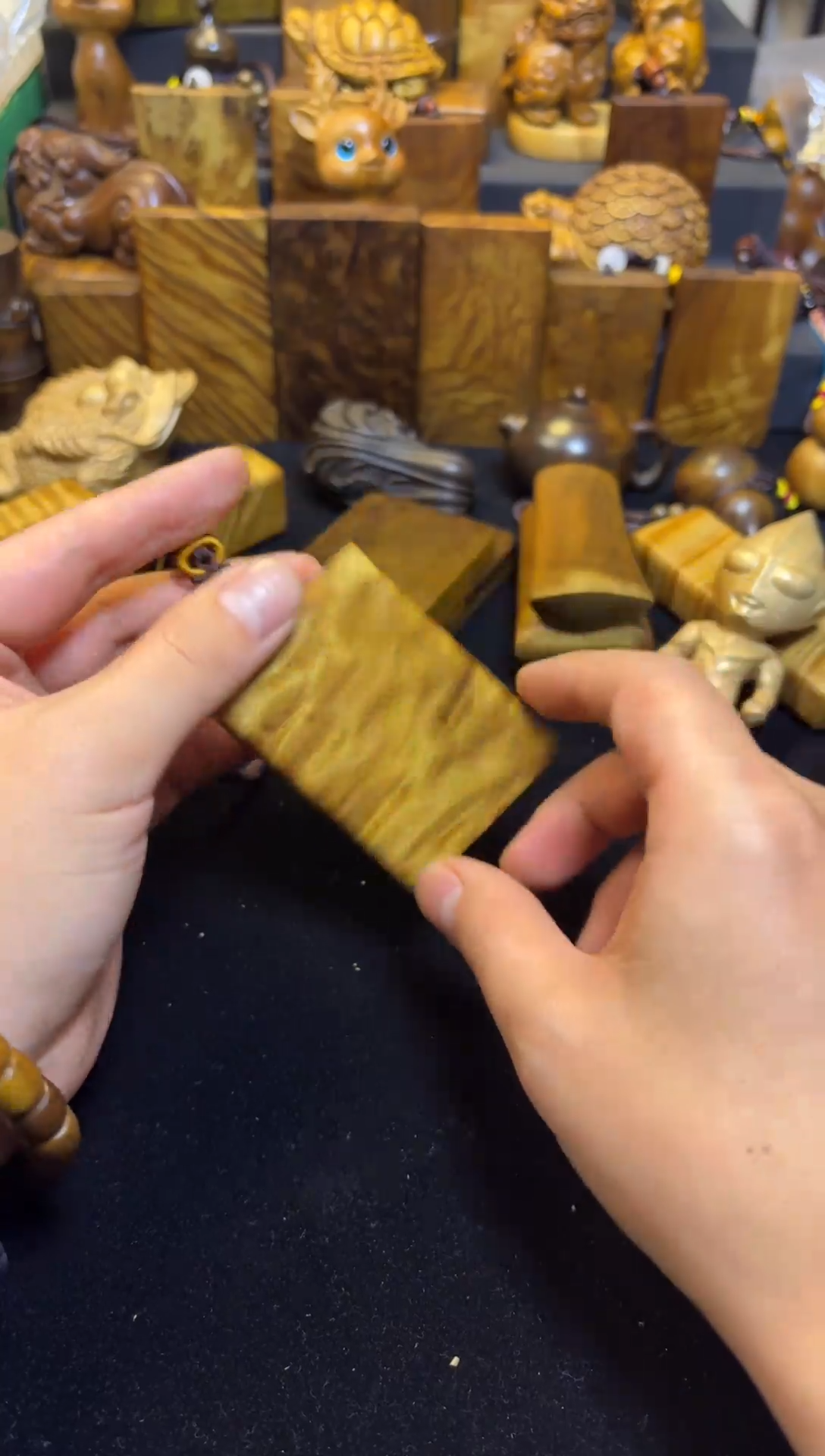 【闪购商品】楠木（金丝楠）其他云彩纹无事牌10