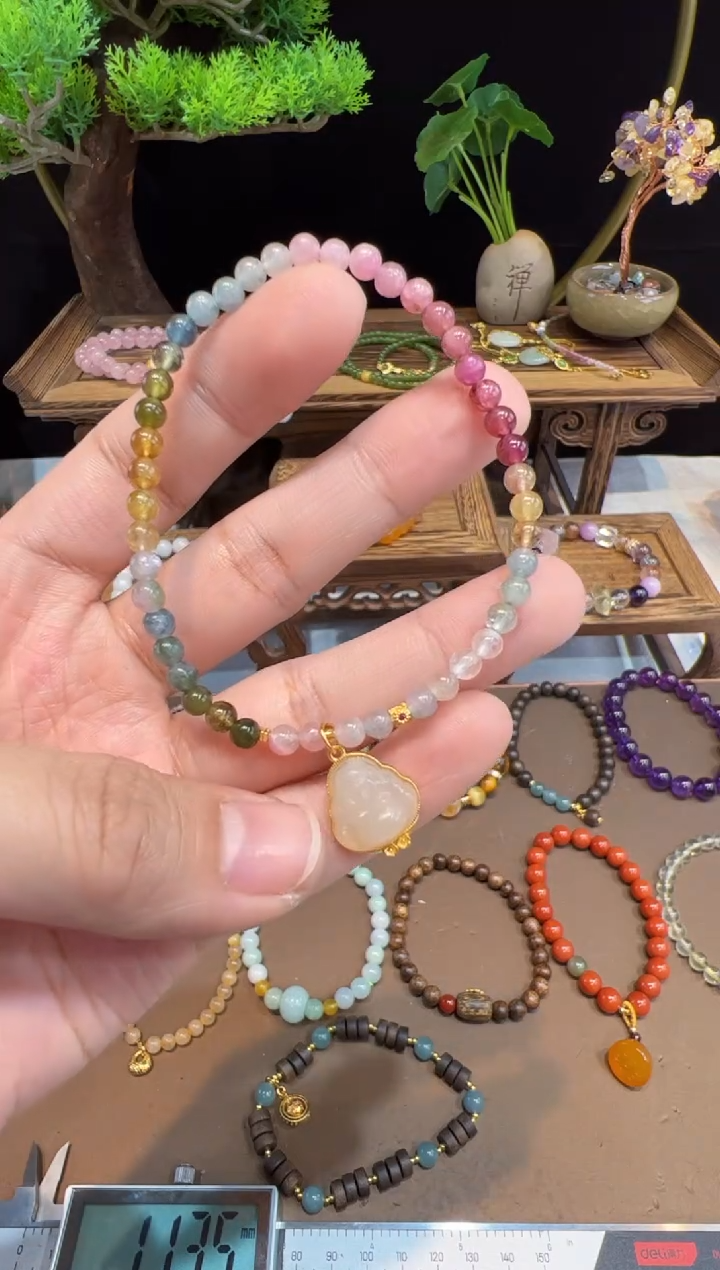 【闪购商品】碧玺手链未镶嵌@@手饰