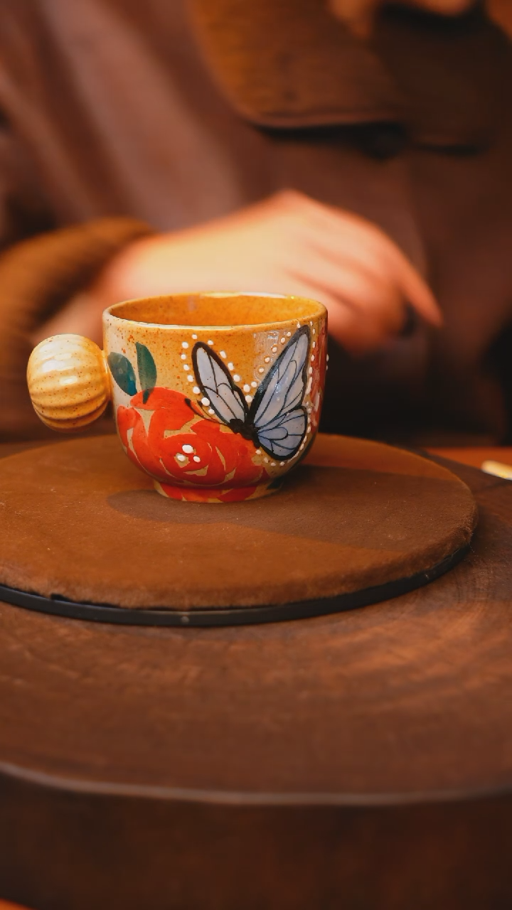 【闪购商品】瓷片景德镇手绘瓷器高温釉下彩---