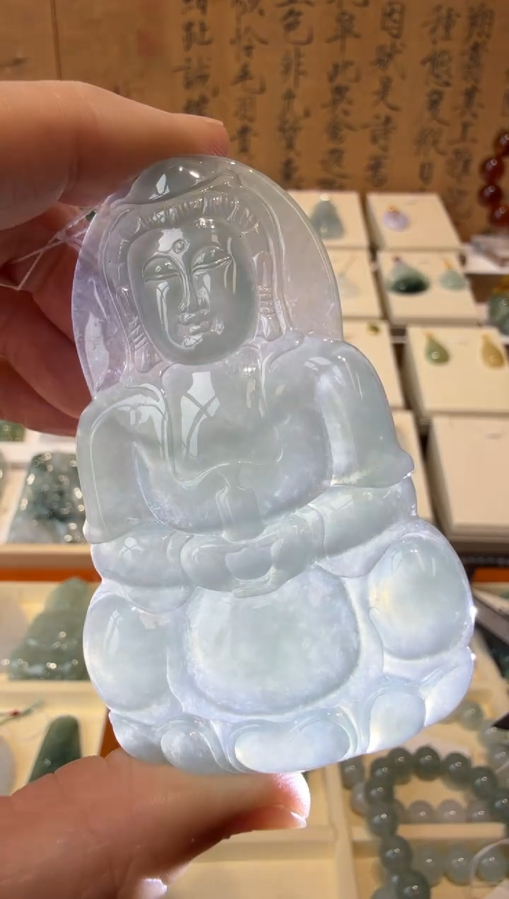 翡翠挂件未镶嵌A货翡翠多样性孤品