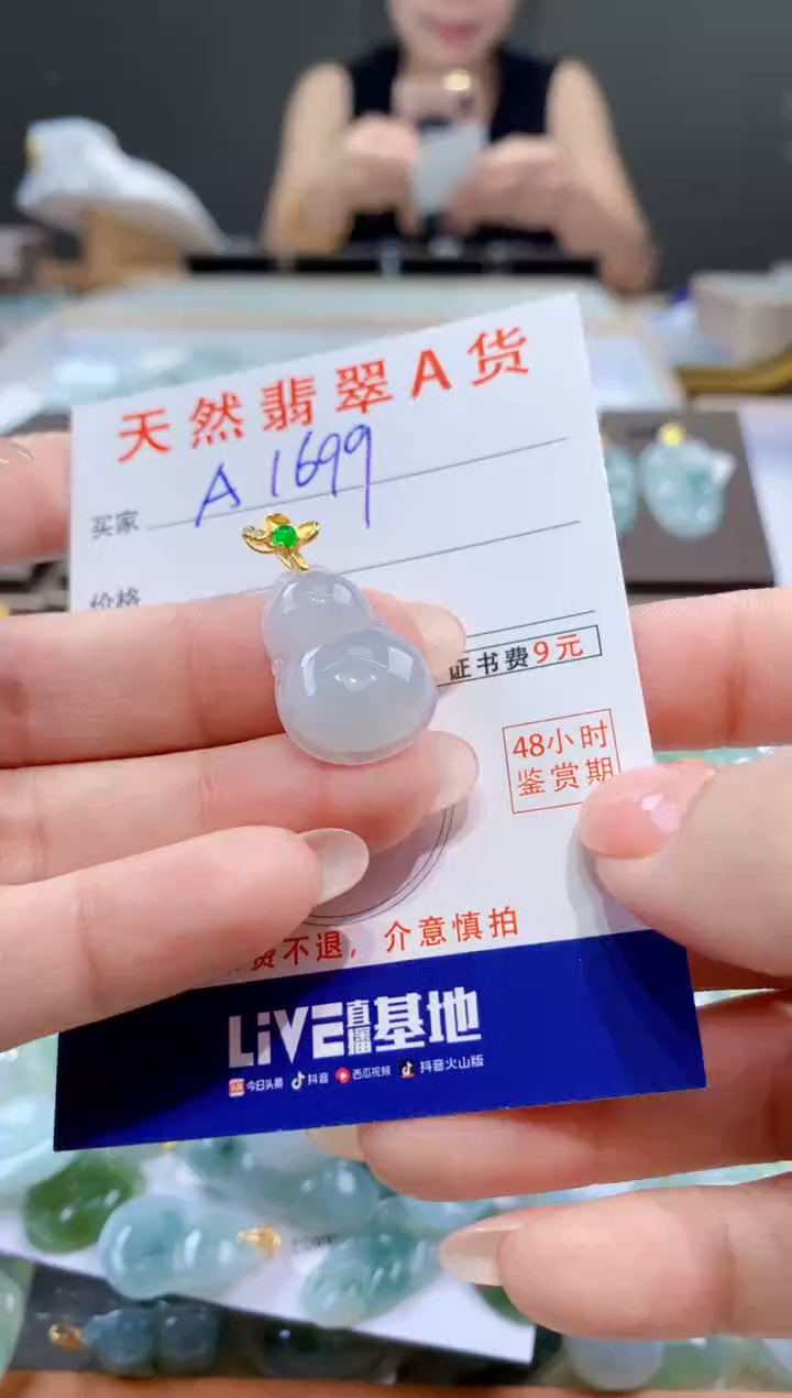 颈饰未镶嵌翡翠天然翡翠A货挂件 