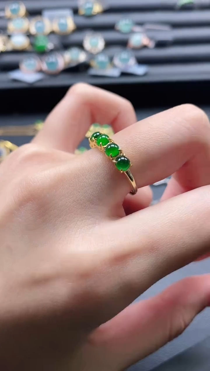 【闪购商品】翡翠戒指银S925镶嵌1111-