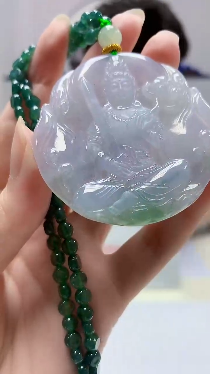 【闪购商品】定制翡翠未镶嵌4688zm-毛货挂件157人物