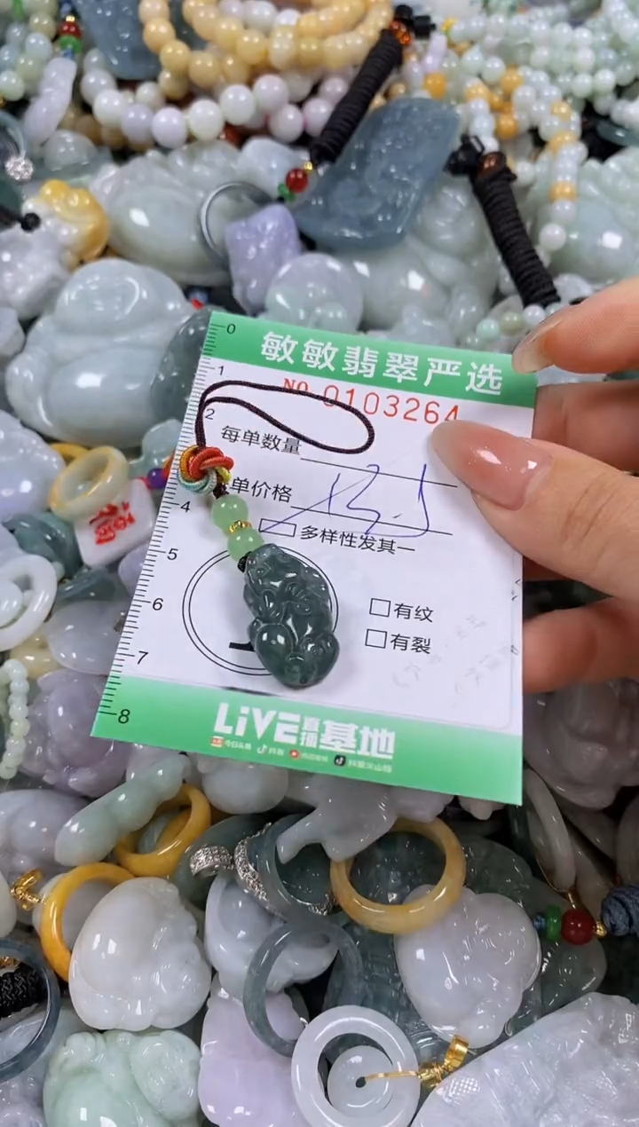 【闪购商品】翡翠颈饰未镶嵌闪购0103264多样性发其一