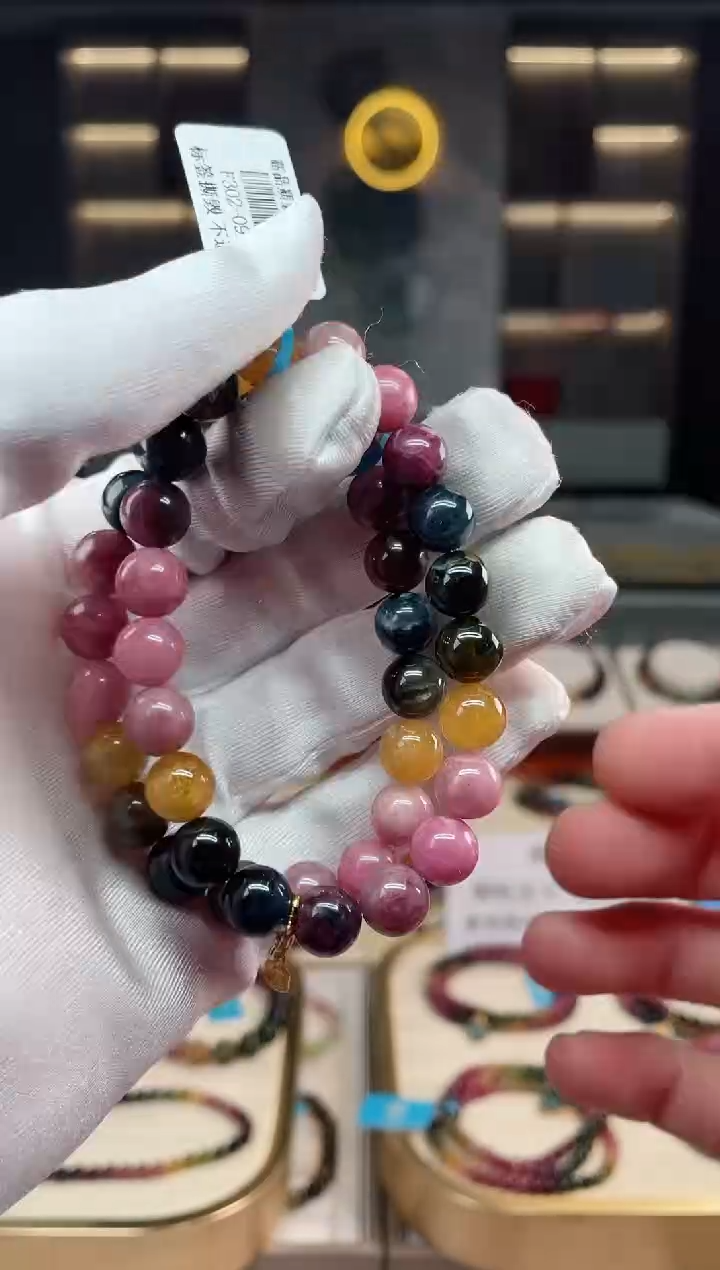 【闪购商品】碧玺单圈手串9mm+未镶嵌（多样性发一条）xion