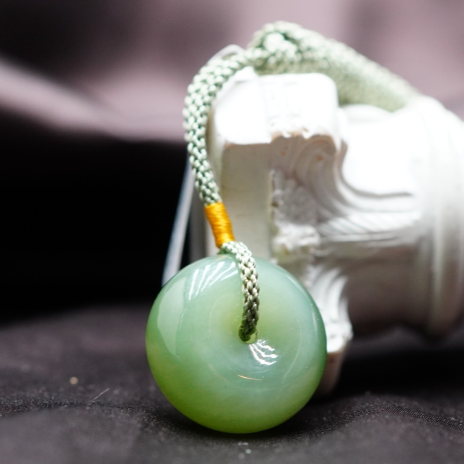 和田玉平安扣吊坠 K060203