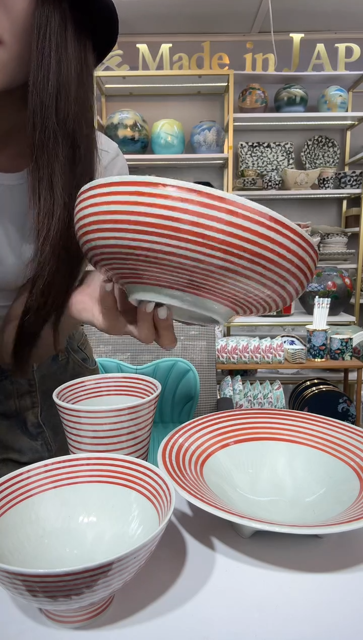 陶瓷和山窑红驹大钵20.4cm syukoma-018