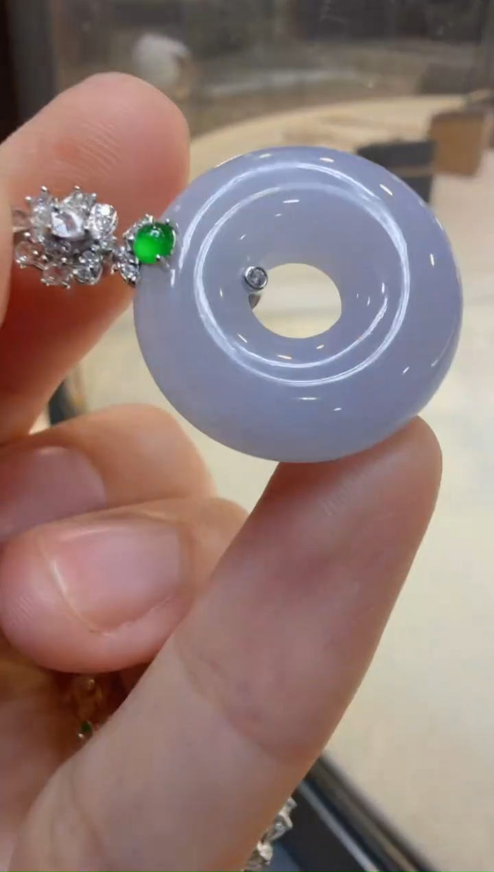 吊坠(不含链)18K金镶嵌翡翠多样性团购发一件