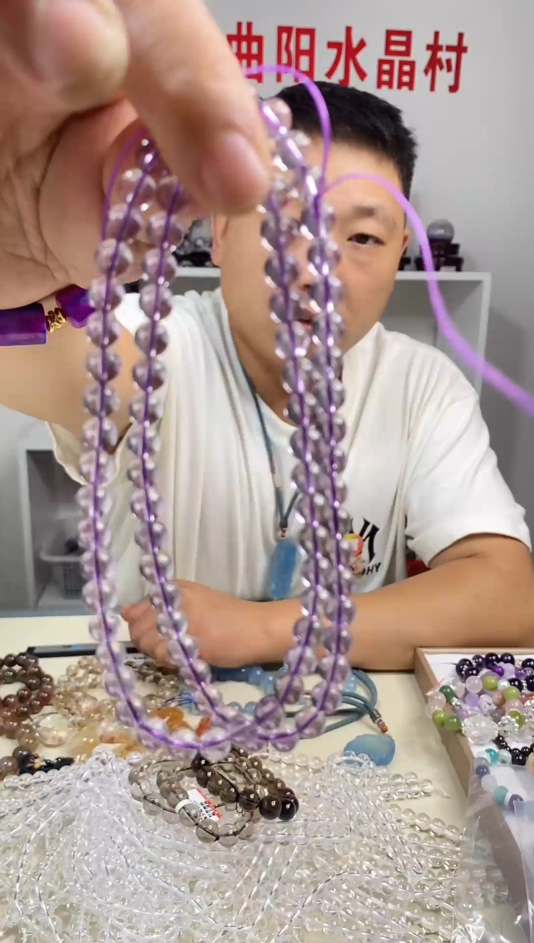 未镶嵌项链紫晶纯天然紫水晶项链