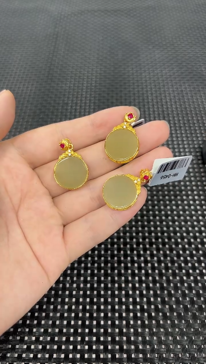 和田玉银S925镶嵌颈饰（多样性发一件）0456