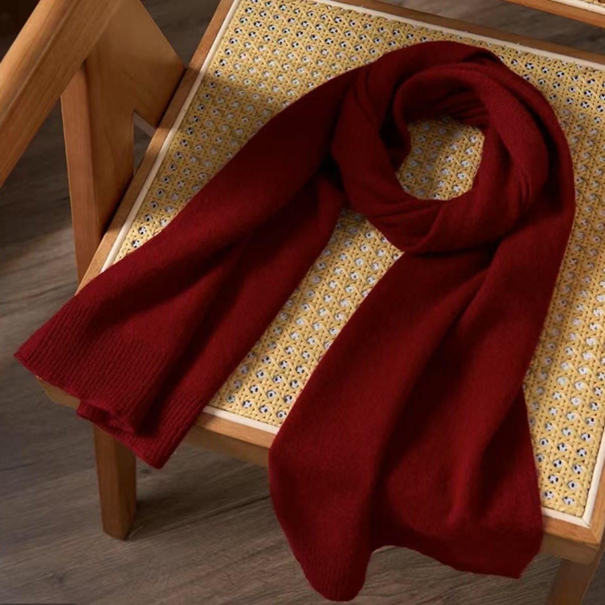 【老潘】新款100羊毛一衣两用百搭休闲围巾披肩L91