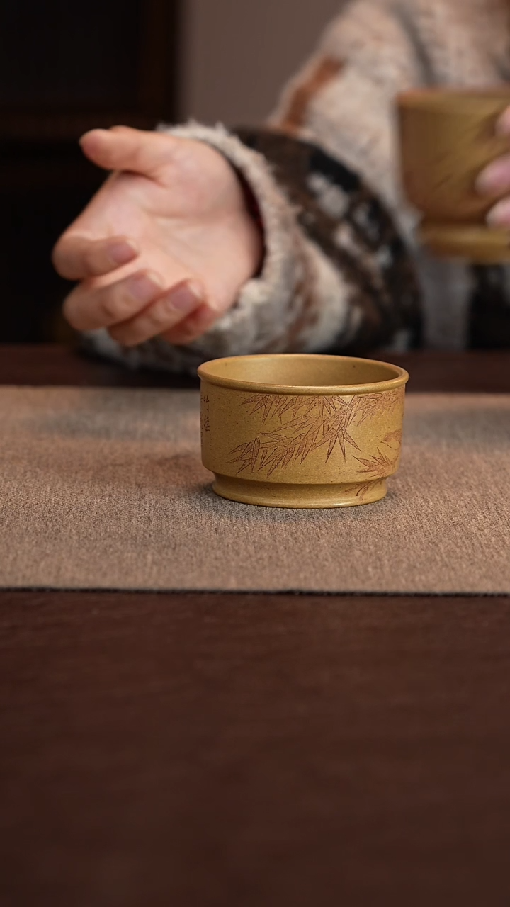 【闪购商品】紫砂茶壶梨皮黄普洱杯