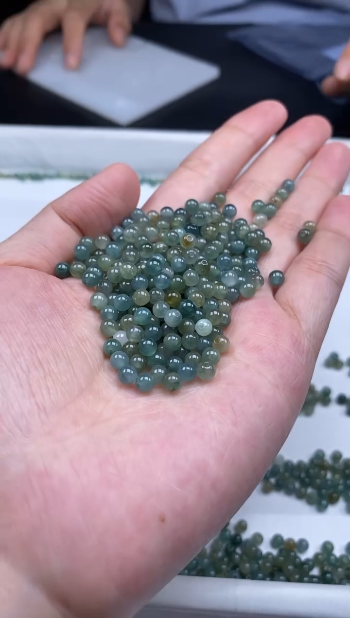 翡翠未镶嵌颈饰贞城散珠批发DIY编制