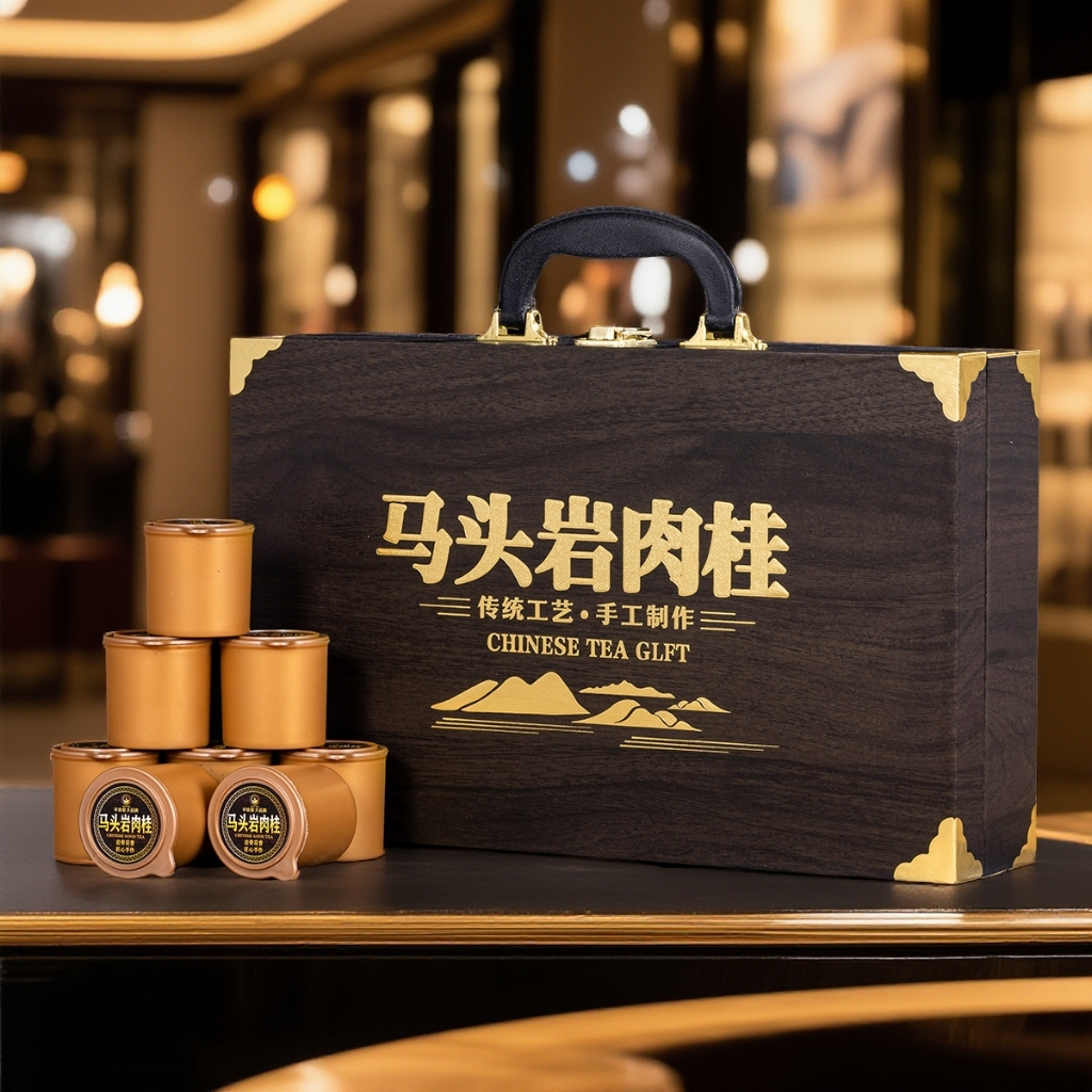 匠心-马头岩肉桂200克茶叶礼盒装岩骨花香高档礼盒送礼自己喝
