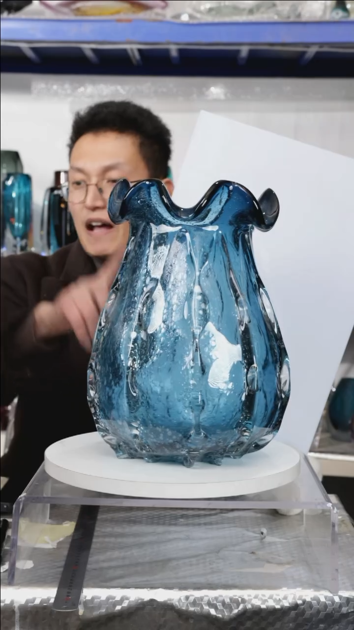 【闪购商品】琉璃【幻彩】高32精品琉璃正常手工痕迹