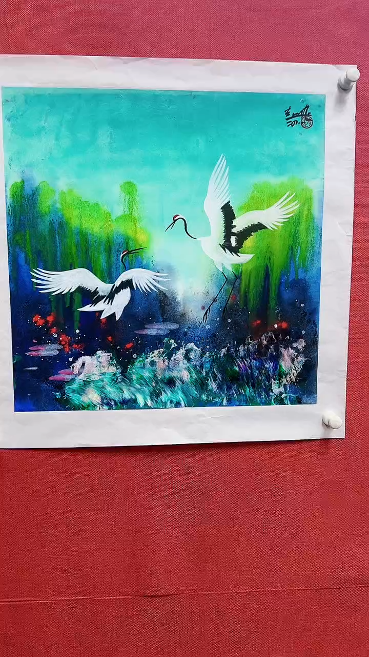 【闪购商品】绘画赵燮绘画2.2平尺仙鹤