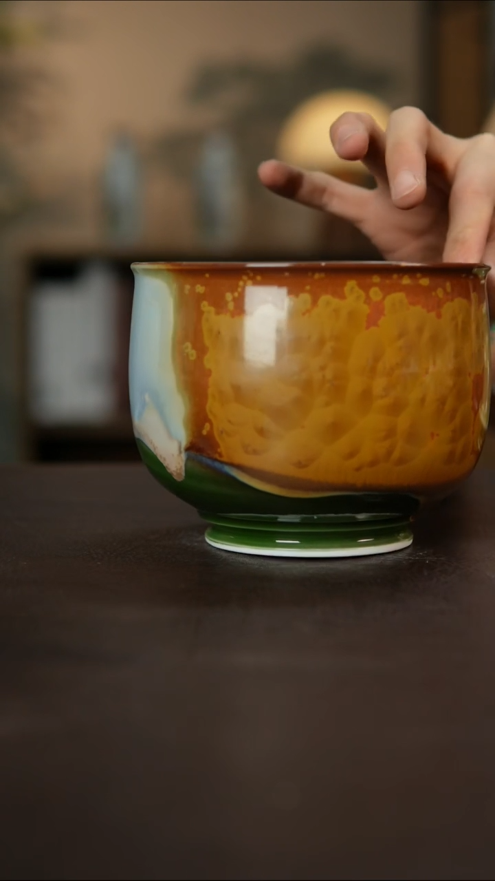 杯景德镇陶瓷杯碗柴烧多人