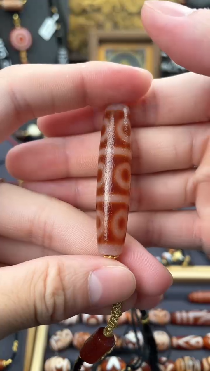 【闪购商品】玛瑙/玉髓颈饰未镶嵌美泓红肉四线九眼锁骨链
