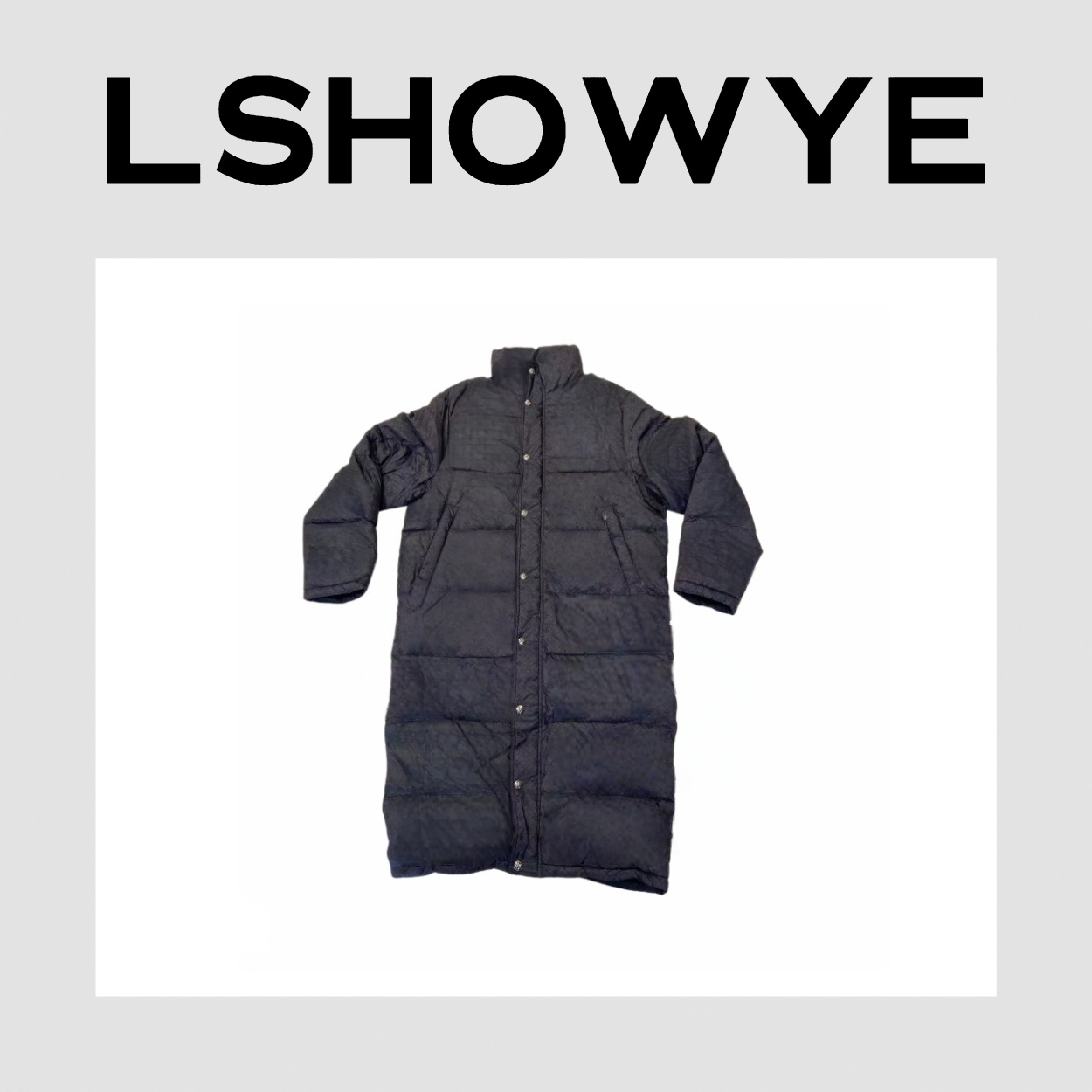 LSHOWYE｜提花面料长羽绒服 6XX330