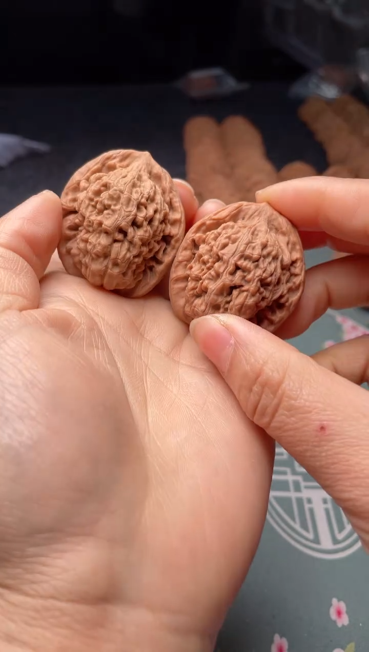 把件文玩核桃w19   莲花 38尺