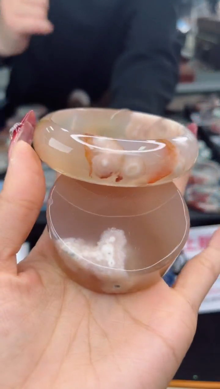 【闪购商品】石英质玉手镯未镶嵌60圈口（赠品镯心）3541569