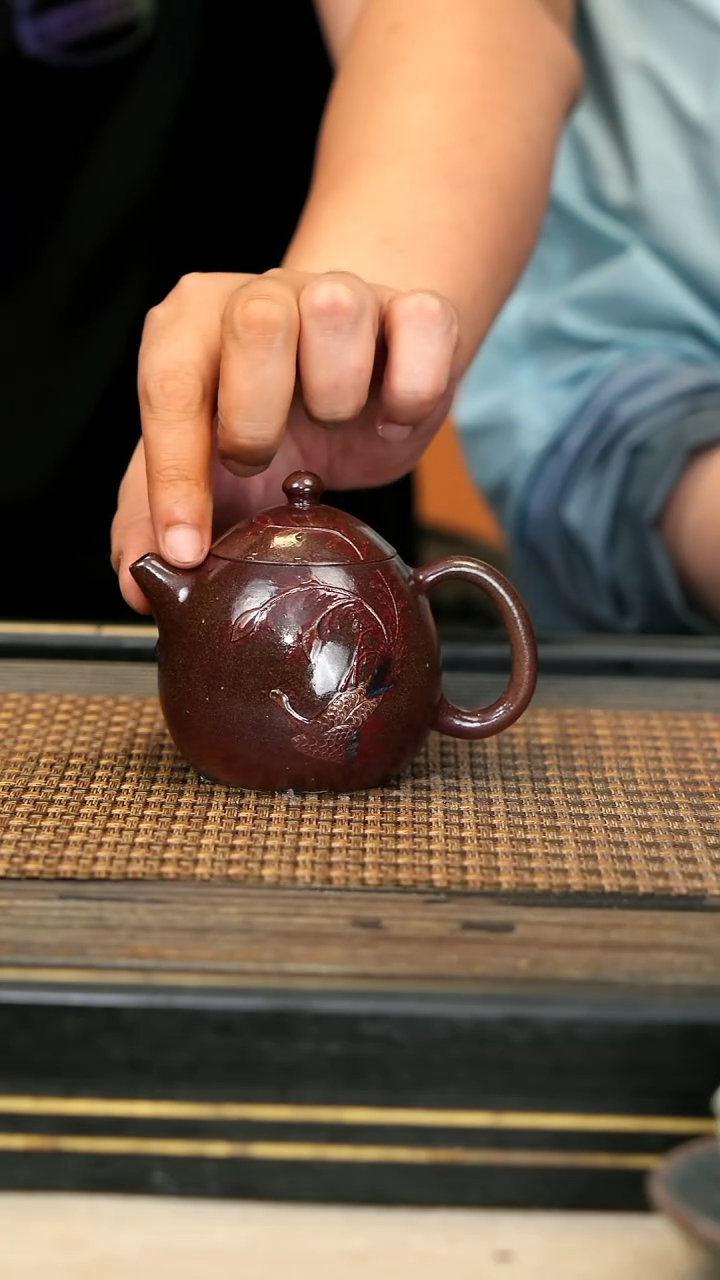 紫砂壶ZCJ34 《龙蛋》豆青柴烧