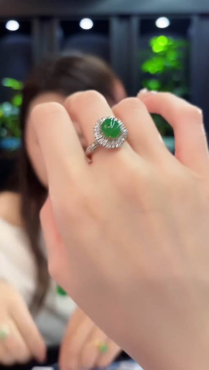 翡翠戒指未镶嵌缅料A货/多样性发货/一件