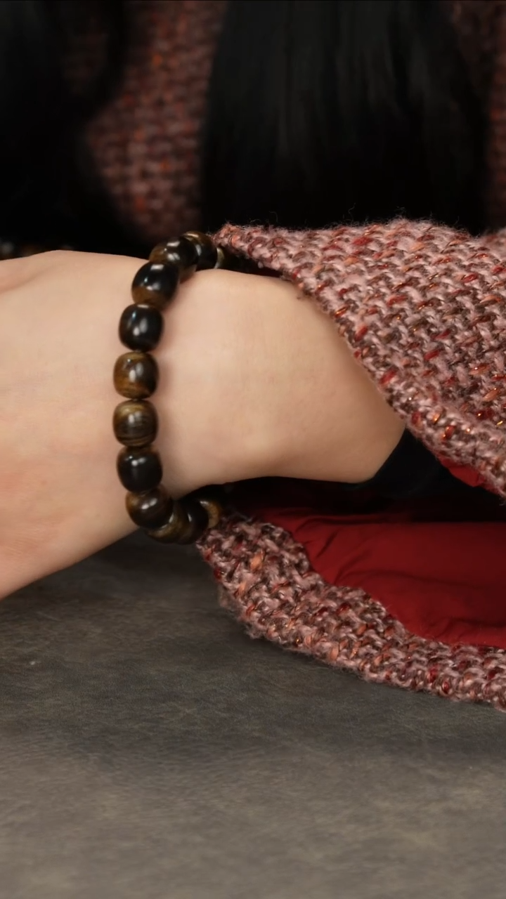 【闪购商品】沉香手串至尊级芽庄白奇楠水沉瘤疤水波纹1.2鼓珠