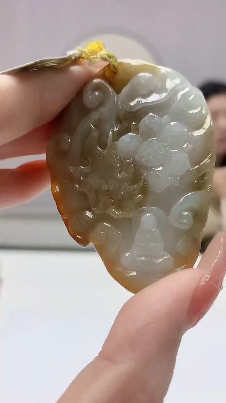 【闪购商品】定制翡翠未镶嵌0405DD-毛货挂件161