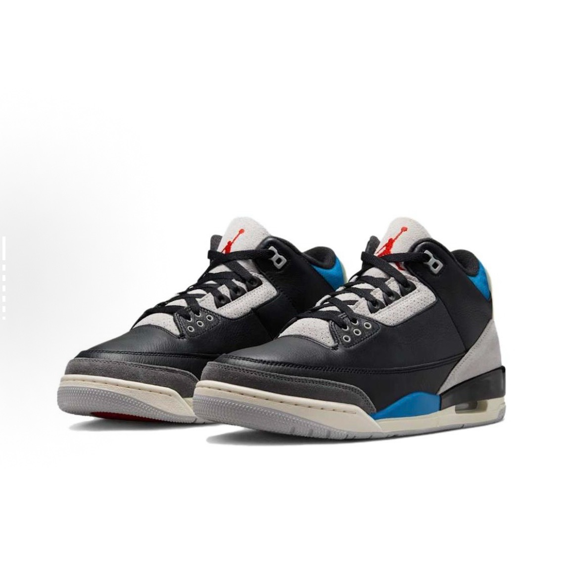 NIKE/耐克官方正品AJ3男子镜像黑蓝低帮运动鞋IB8967-004