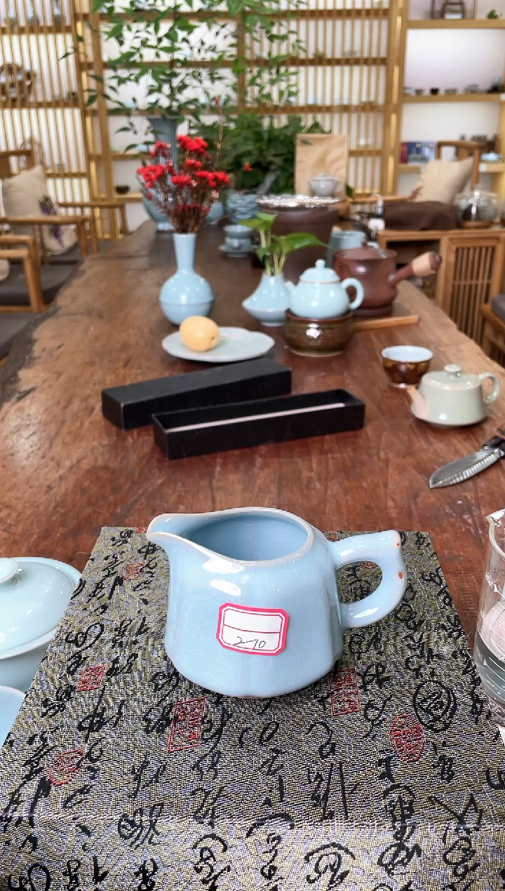 【闪购商品】其他#微瑕天青釉 朱家汝窑款截屏六方公道