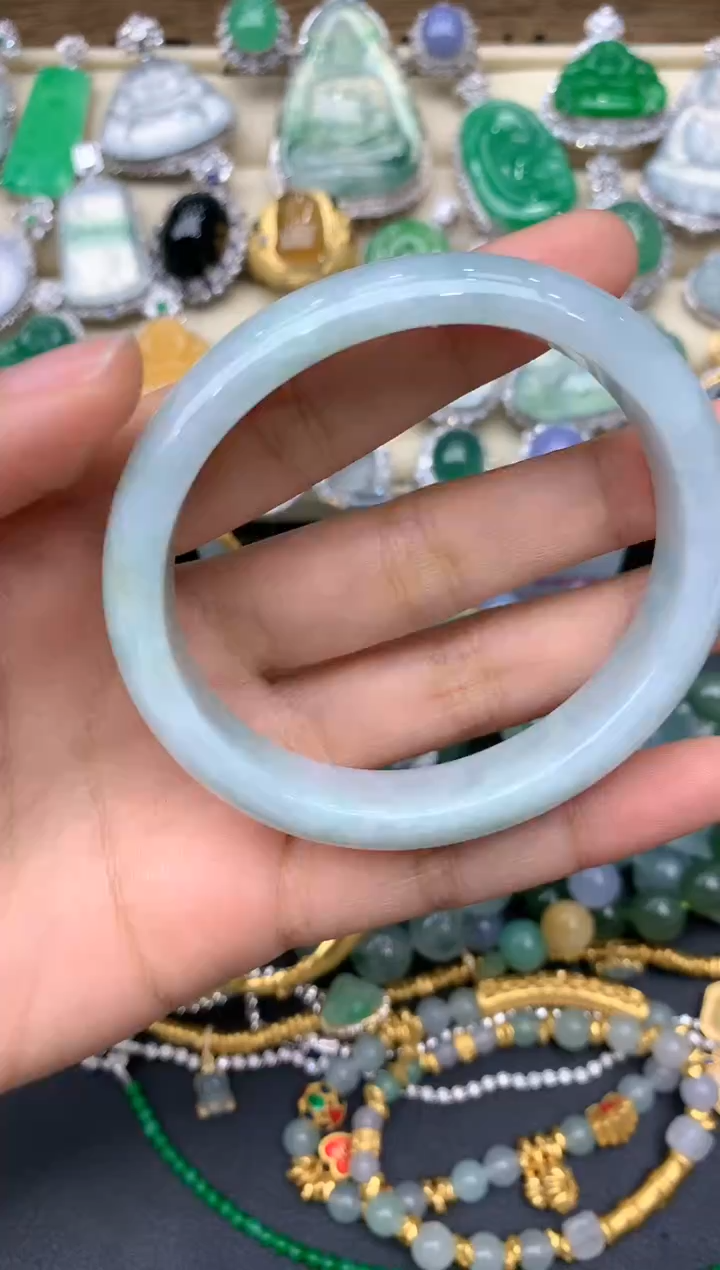 【闪购商品】翡翠手镯未镶嵌45-中国好珍宝
