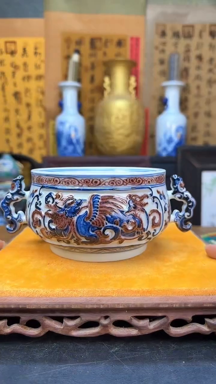 【闪购商品】瓶景德镇陶瓷客厅摆件