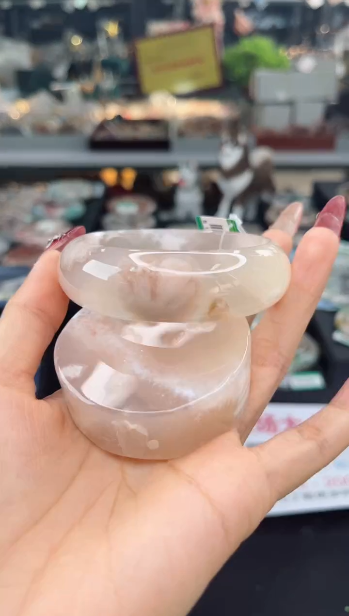 【闪购商品】石英质玉手镯未镶嵌57圈口（赠品镯心）1674209