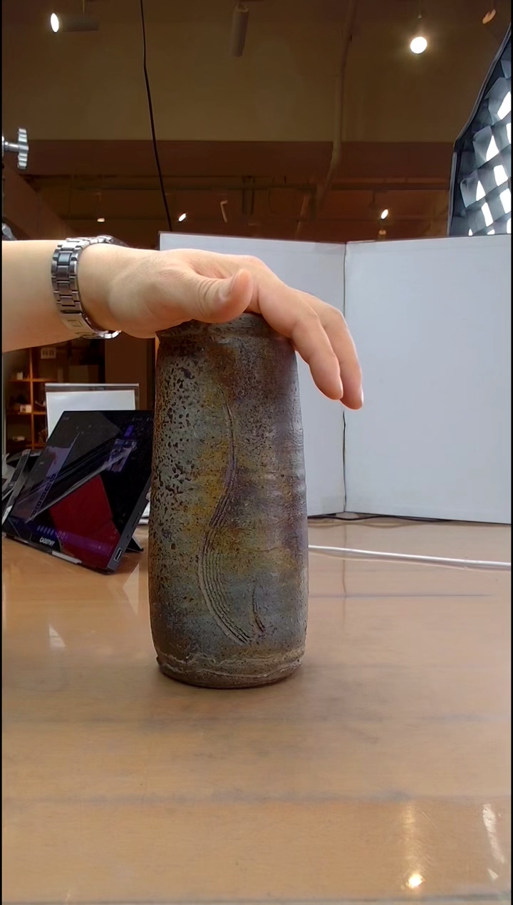 【闪购商品】稻谷壳日本初代小西陶古花器