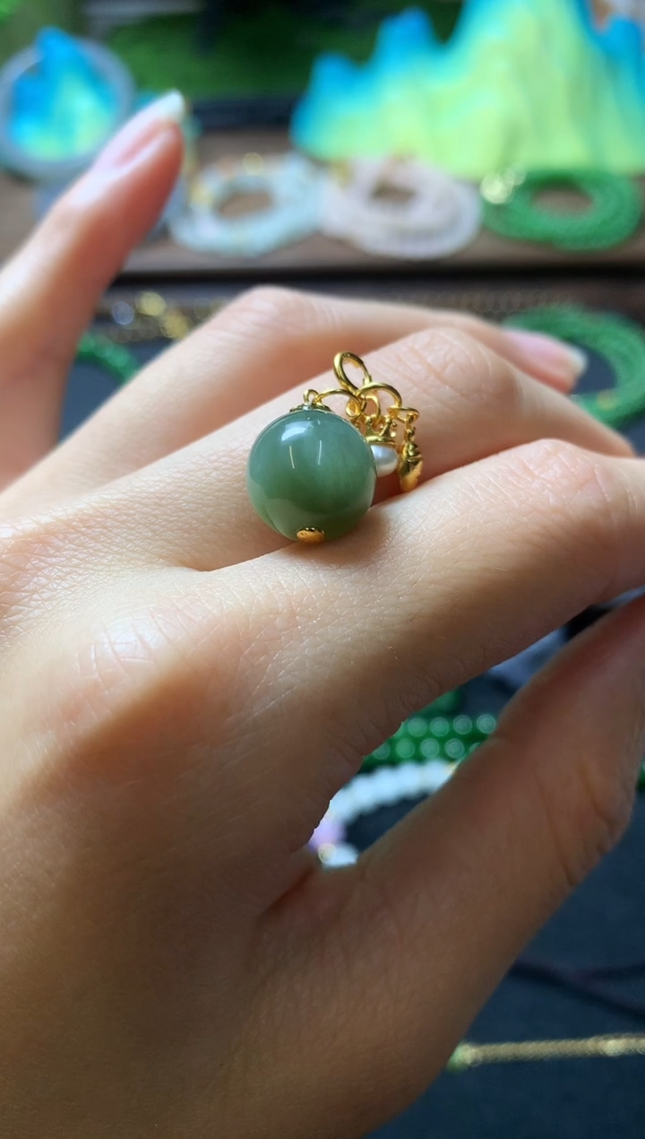 【闪购商品】和田玉颈饰银S925镶嵌吊坠