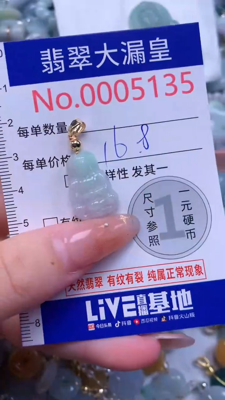 翡翠未镶嵌吊坠(不含链)5135