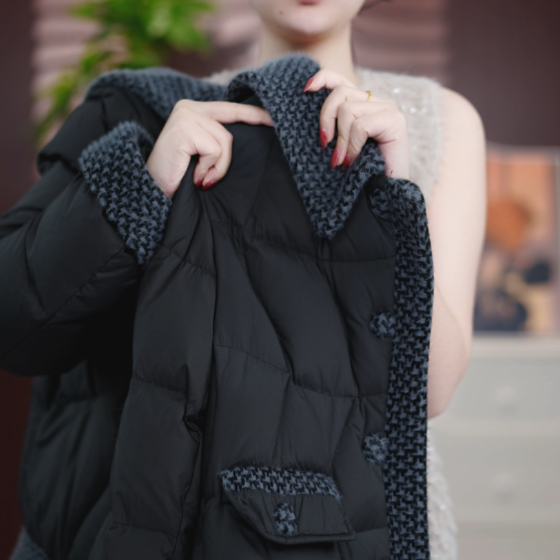 【进口品质】敬亭2025新款保暖气质加厚鸭绒羽绒服外套D318鑫鑫