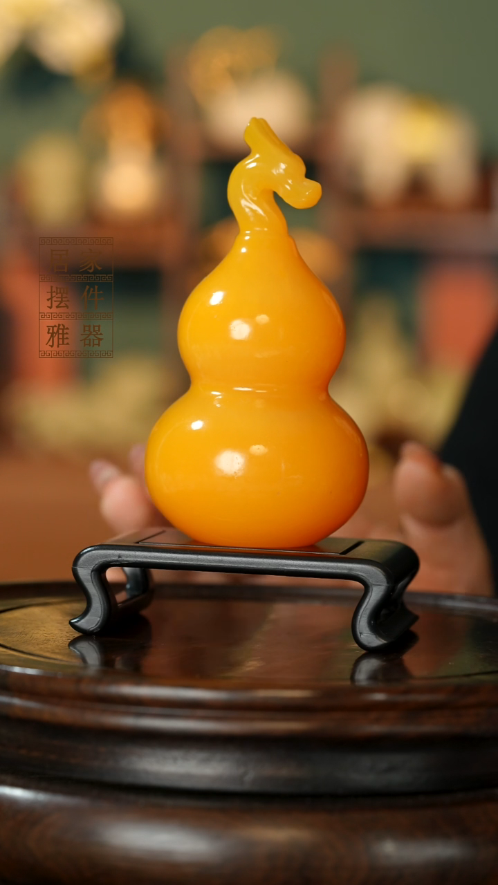 玉《龙头葫芦》摆件