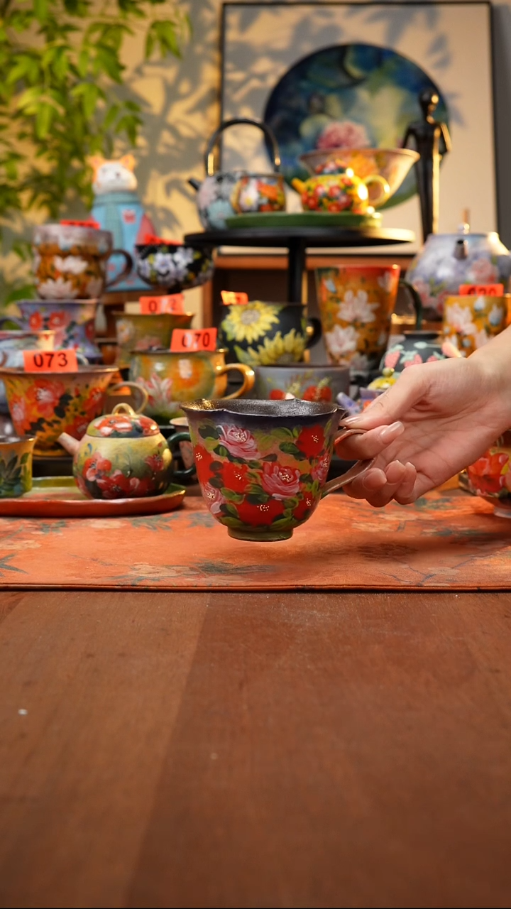 瓷片景德镇手工手绘370