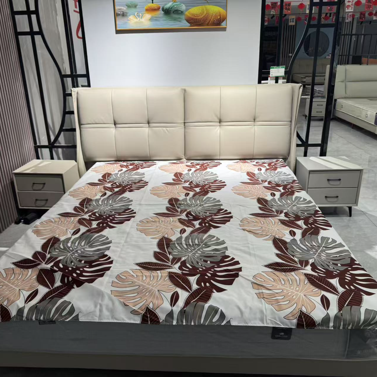 （粉丝专属）2*2.3棕色树叶床单