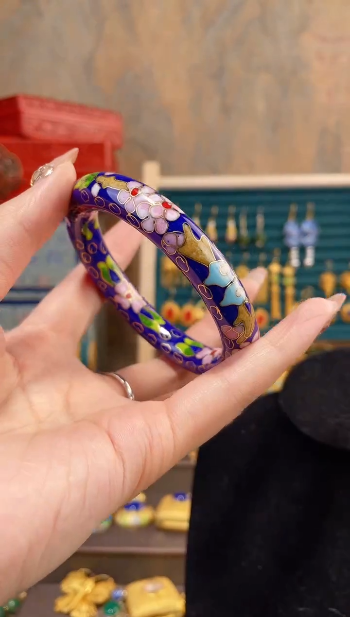 【闪购商品】非遗景泰蓝镯子宝蓝