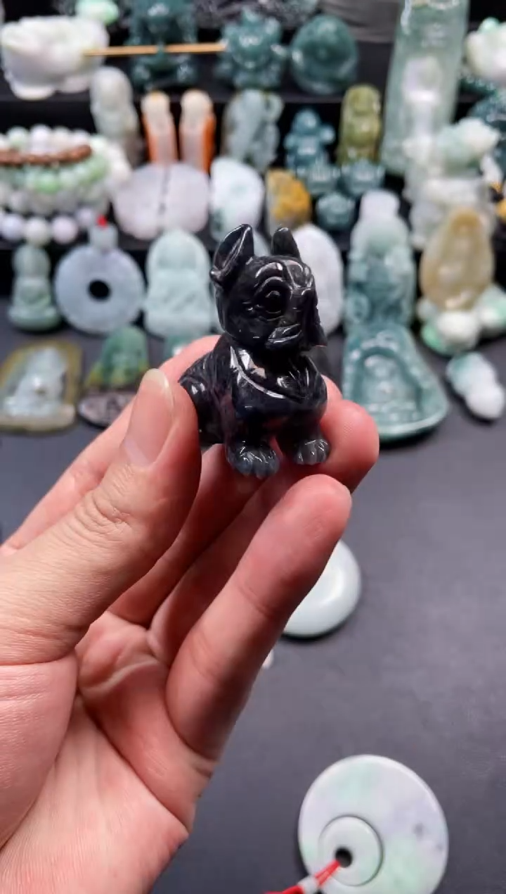 颈饰未镶嵌翡翠37  天然翡翠a货  旺财