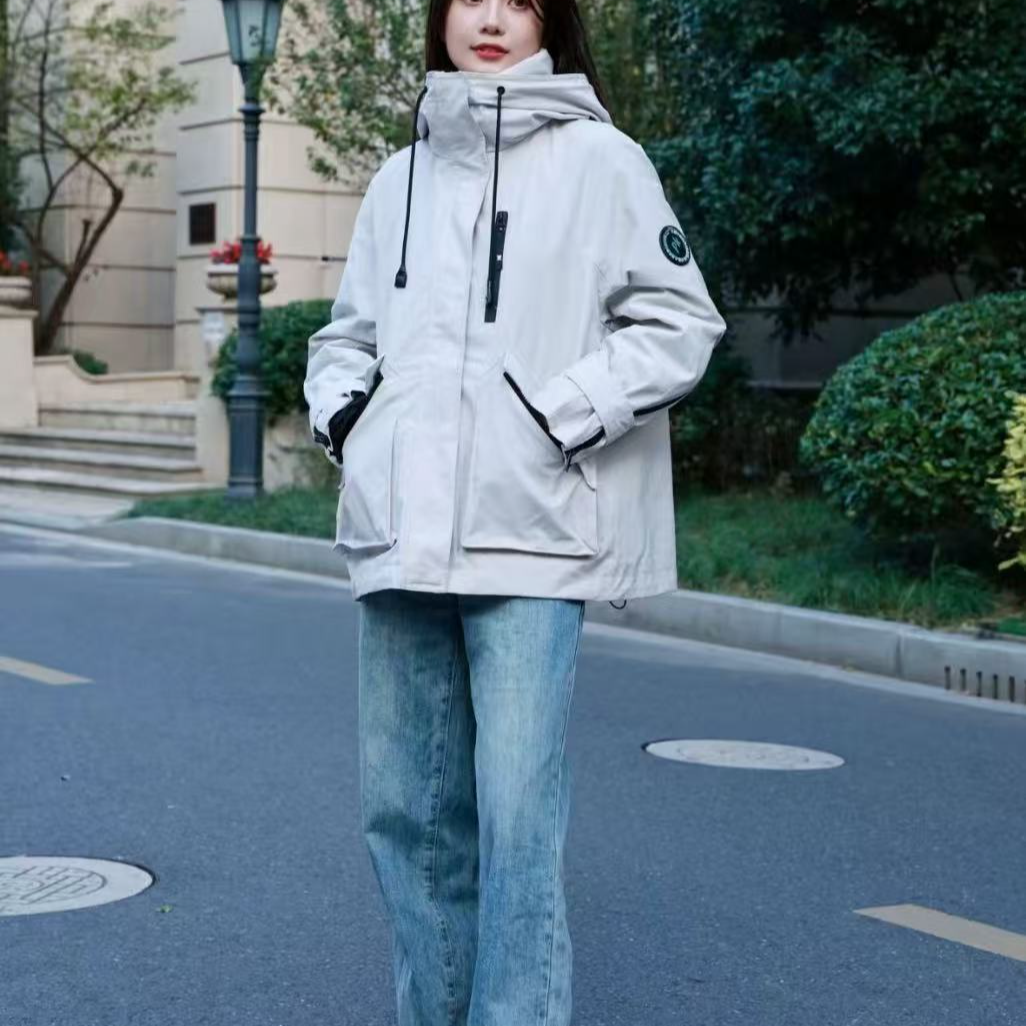 防风极简风休闲短款女羽绒服1227