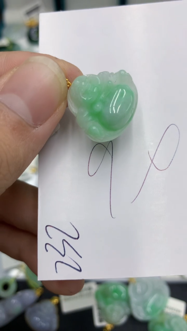 【闪购商品】翡翠颈饰18K金镶嵌号链接111111